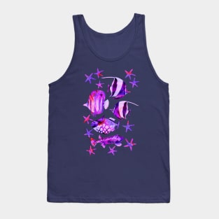 underwater paradise purple Tank Top